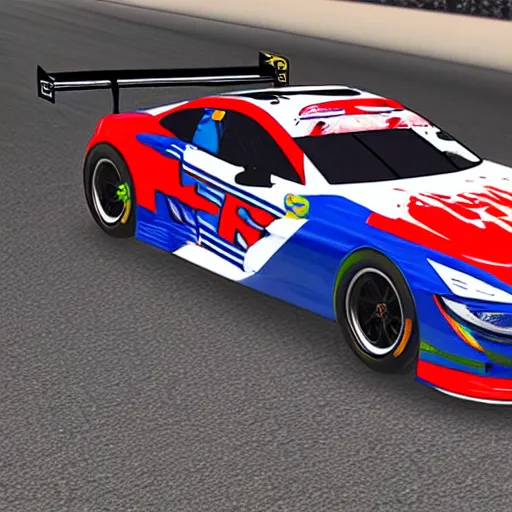 Prompt: iracing paint scheme