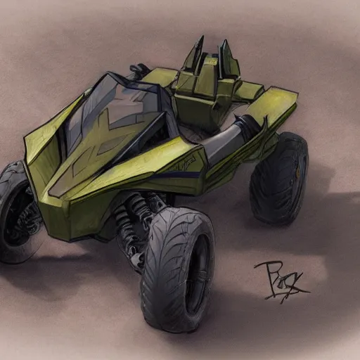 Prompt: concept art blueprint halo new atv vehicles by tony stark