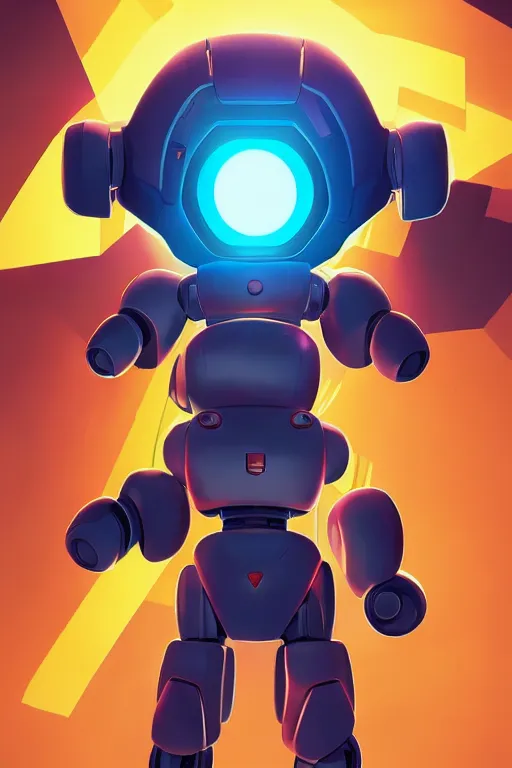 Image similar to metabots medabots medarotto medarot robot minimalist comics, behance hd by jesper ejsing, by rhads, makoto shinkai and lois van baarle, ilya kuvshinov, rossdraws global illumination ray tracing hdr radiating a glowing aura