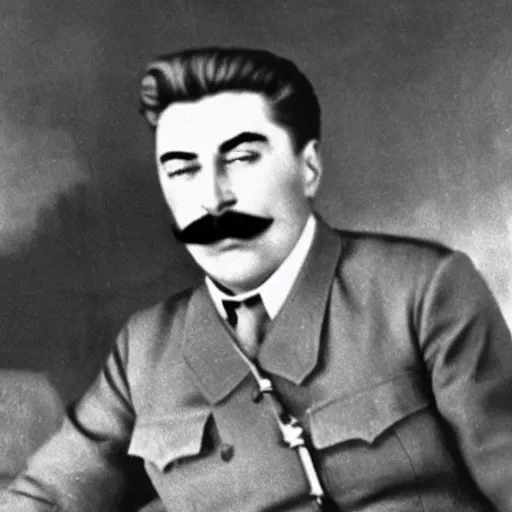 Prompt: josef stalin is eating children