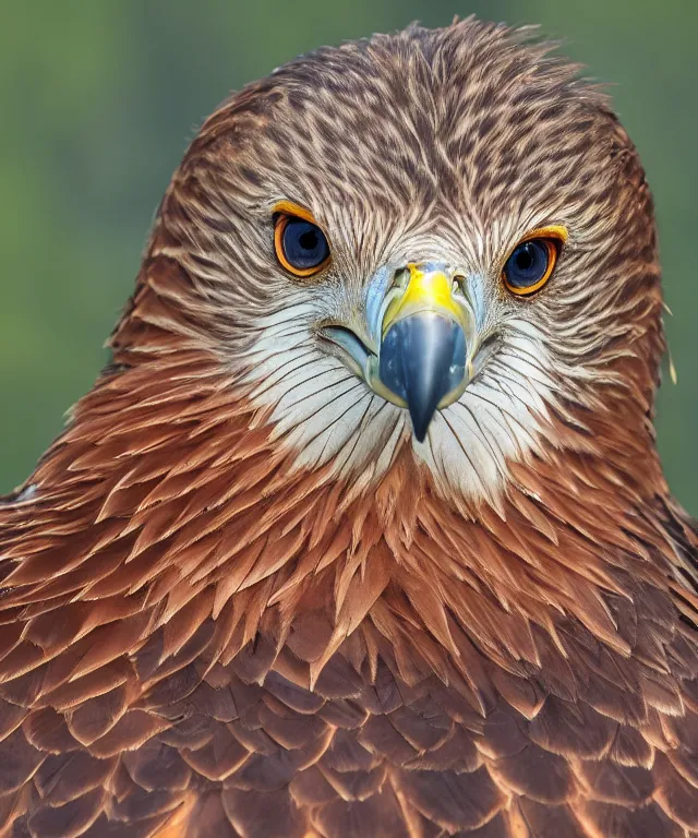 Prompt: realistic, photograph of a red kite bird, 4 k, hd, nature photography, wildlife photography, 1 2 5 1 8