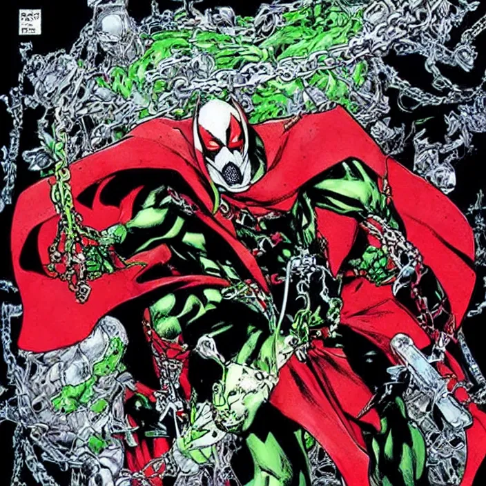 Image similar to spawn comic by todd mcfarlane