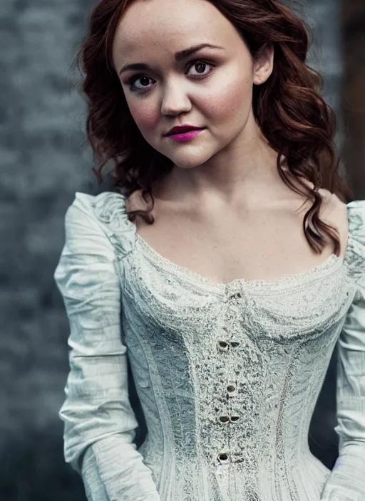 Image similar to Olivia Cooke for Victorian Secret, perfect face, hot summertime, full length shot, XF IQ4, 150MP, 50mm, f/1.4, ISO 200, 1/160s, natural light, Adobe Photoshop, Adobe Lightroom, DxO Photolab, Corel PaintShop Pro, rule of thirds, symmetrical balance, depth layering, polarizing filter, Sense of Depth, AI enhanced