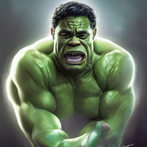 Image similar to ultra realistic illustration of steve urkle as the hulk, intricate, elegant, highly detailed, digital painting, artstation, concept art, smooth, sharp focus, illustration, art by artgerm and greg rutkowski and alphonse mucha