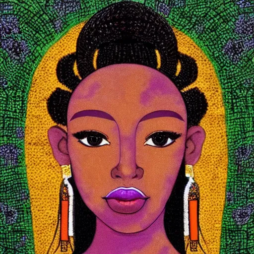 Prompt: earth goddess, nubian queen