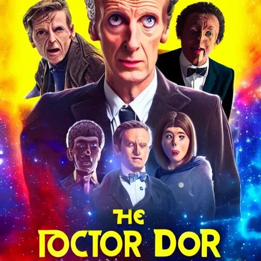 Prompt: A movie poster for Doctor Who