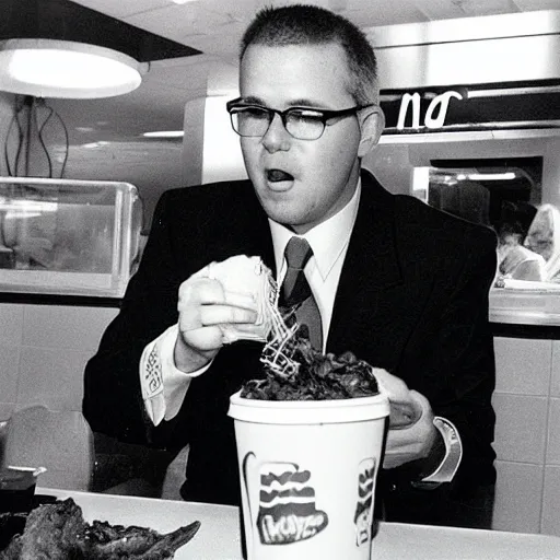 Image similar to scott morrison eating at mcdonalds in 1997