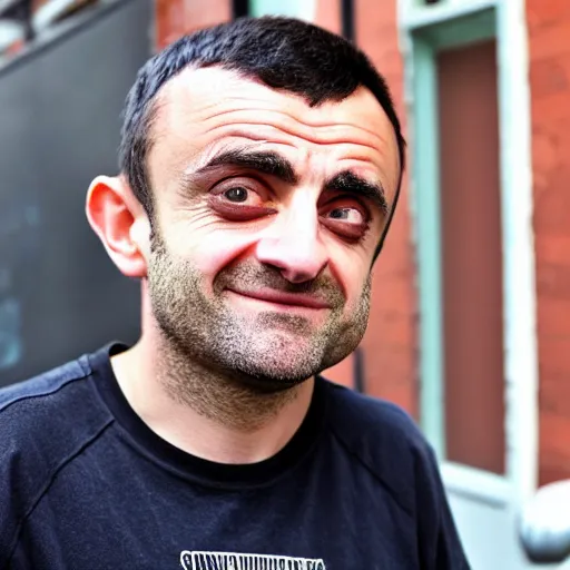 Prompt: homeless gary vaynerchuk