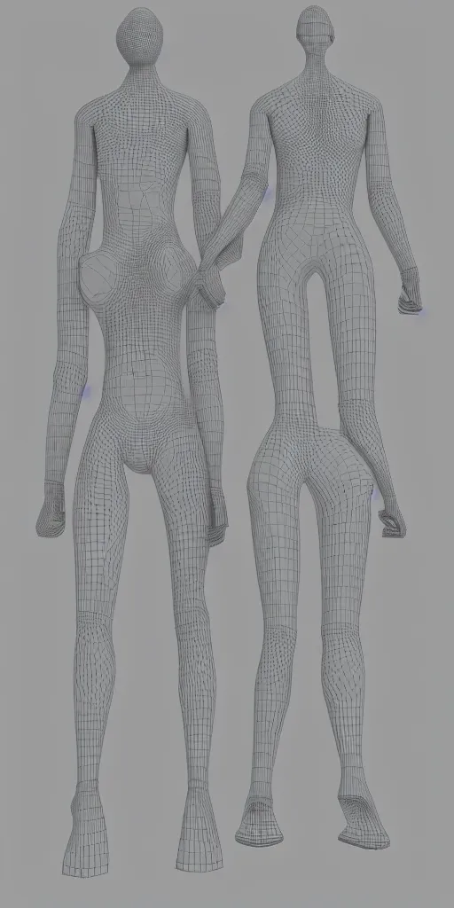 Prompt: human bodies intertwined, wireframe, perfect topology, 3 d model, ambient occlusion, 3 d mesh