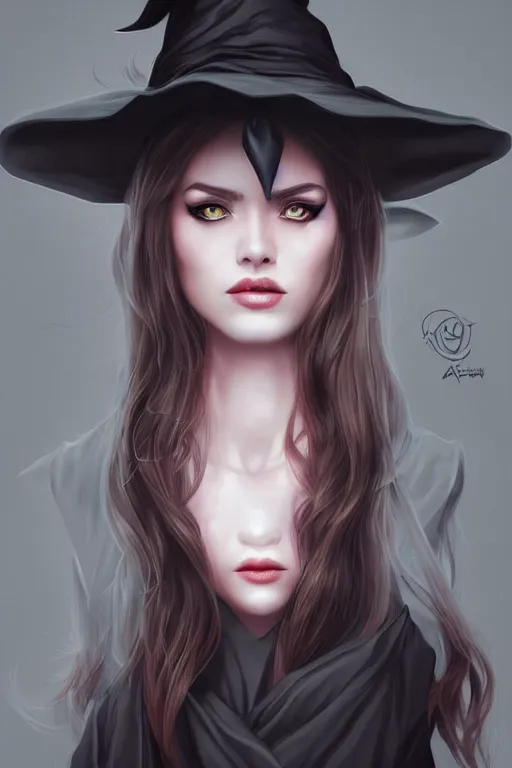 Image similar to Witch Portrait by Artgerm and WLOP