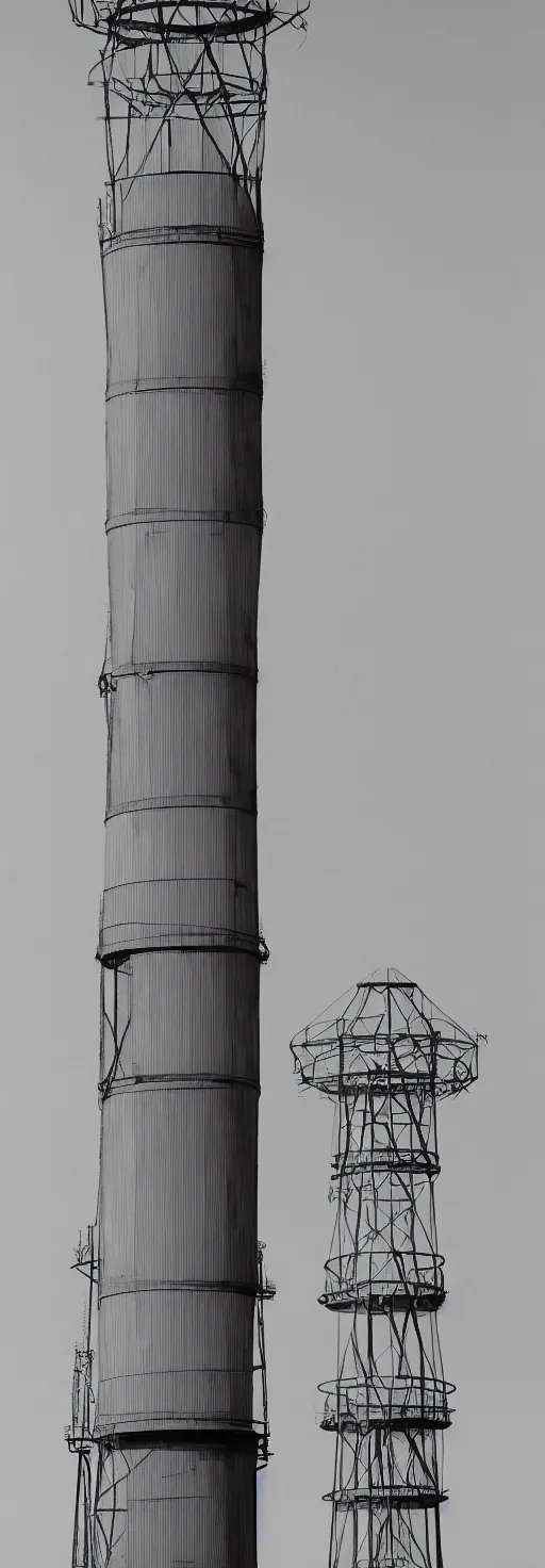 Prompt: water towers by bernd and hilla becher