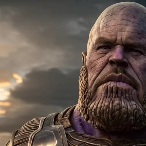 Prompt: Thanos in the TV show Vikings 4K quality super realistic
