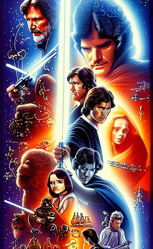 Image similar to exquisite lucasfilm poster art