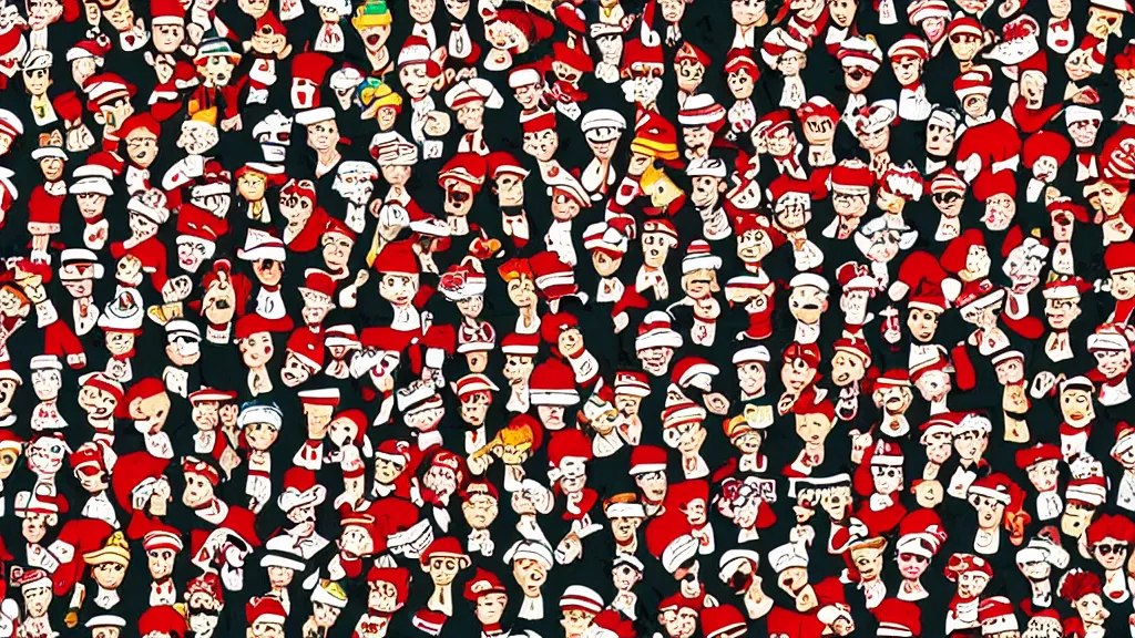 Image similar to were is waldo