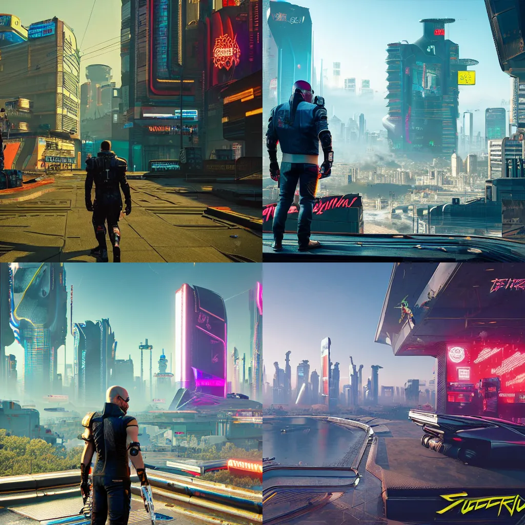 Prompt: cyberpunk 2077, rostov, russia, detailed