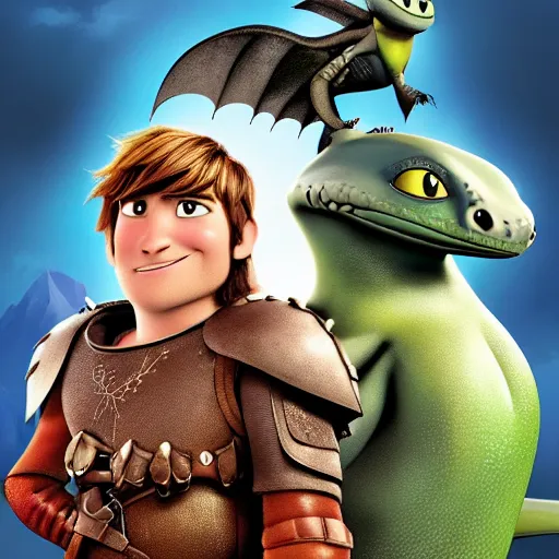 Image similar to zippleback from how to train your dragon