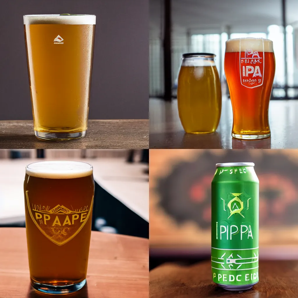 Prompt: product photo of a new ipa