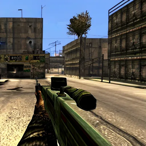 Prompt: ingame screenshot of modern warfare 2