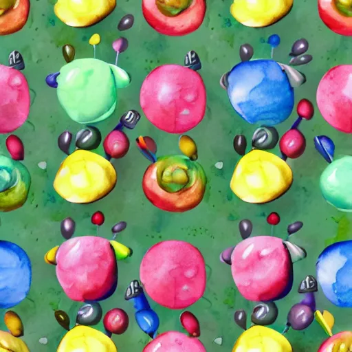 Image similar to repeating pattern seamless. watercolor. candy lollipop.