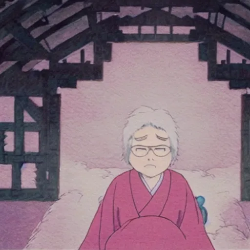 Prompt: hayao miyazaki in the tale of princess kaguya ( 2 0 1 3 ), beautiful, bright, smooth, wholesome, watercolor