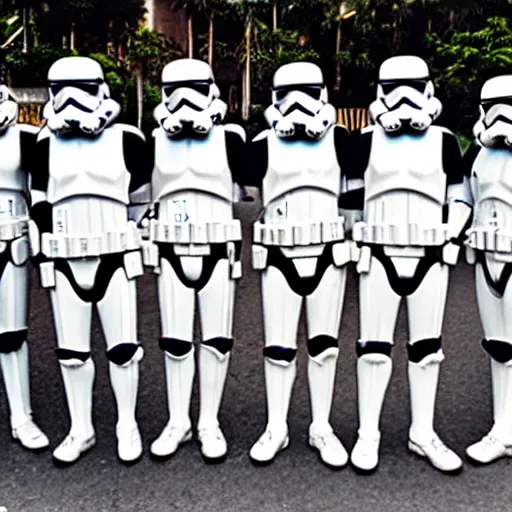 Prompt: stormtroopers on holiday in thailand, 3 5 mm film