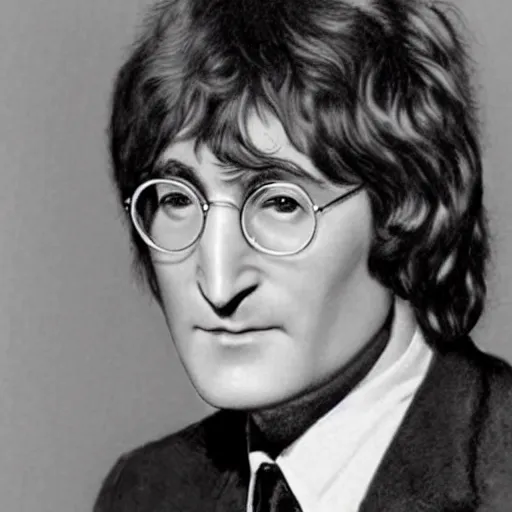 Image similar to john lennon when he was 2 4, hd, intricate detail, realistic