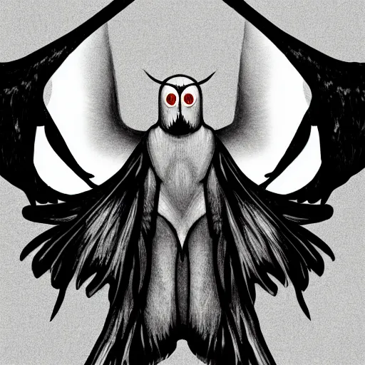 Prompt: mothman