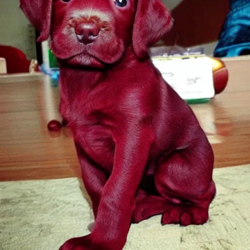 Image similar to adorable crimson puppy