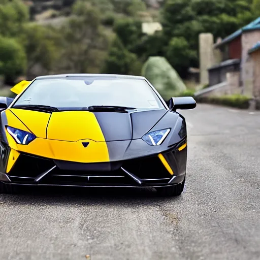 Prompt: baby driving a lamborghini