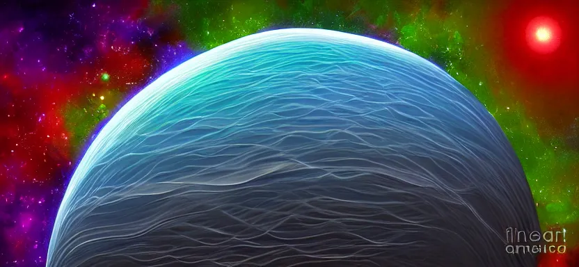 Prompt: 2 0 - sided planet, digital art, extreme detail