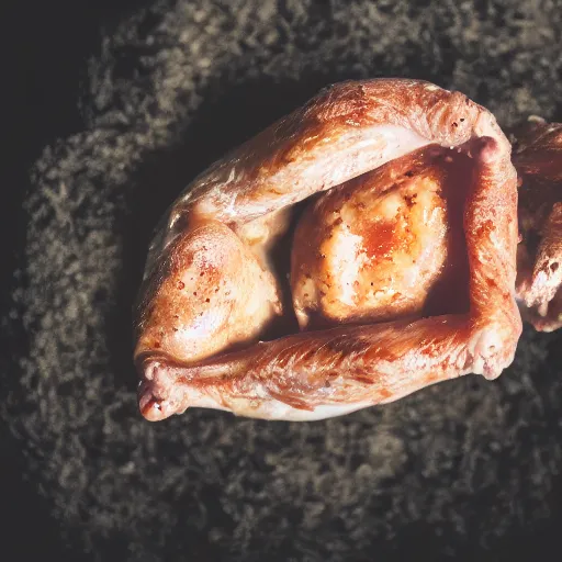 Prompt: chicken chicken fetus!, trending on unsplash, portrait!!