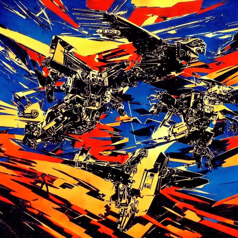 Image similar to robot eagle art by bob peak, dynamic lighting, cinematic, epic composition, masterpiece