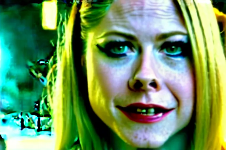 Prompt: a film still of Avril Lavigne in catwoman, high quality