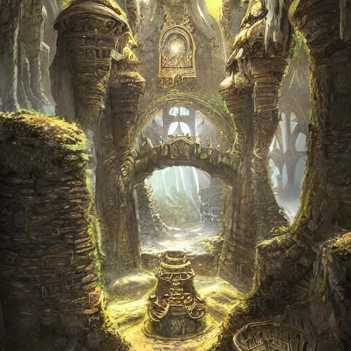 Prompt: subterranean dwarven kingdom, impressive architecture, high-detail, fantasy world, digital art