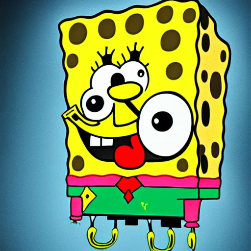 Image similar to portrait of a spongebob in super high detail, ultra realism
