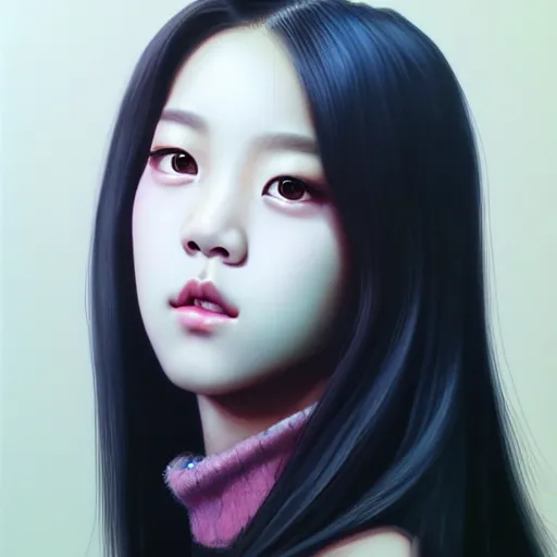 Image similar to jisoo of blackpink, hyperrealistic portrait, by justine florentino, fantasy art, photo realistic, dynamic lighting, artstation, poster, volumetric lighting, very detailed face, 8 k, award winning