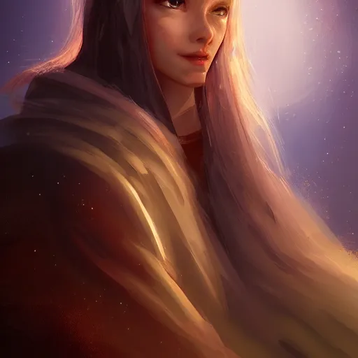 Prompt: Godsent, divine, celestial, ancient, serene, warm, cozy, Artstation, Digital Art