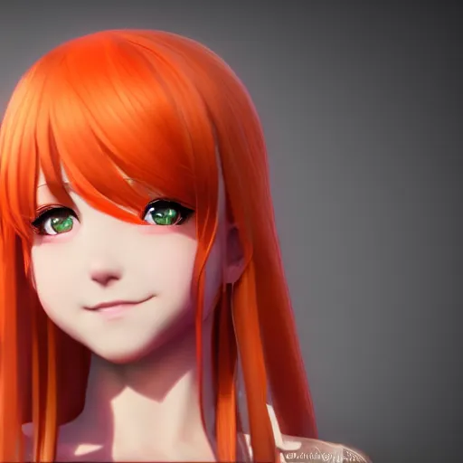 render as a very beautiful 3d anime girl prompts - PromptHero