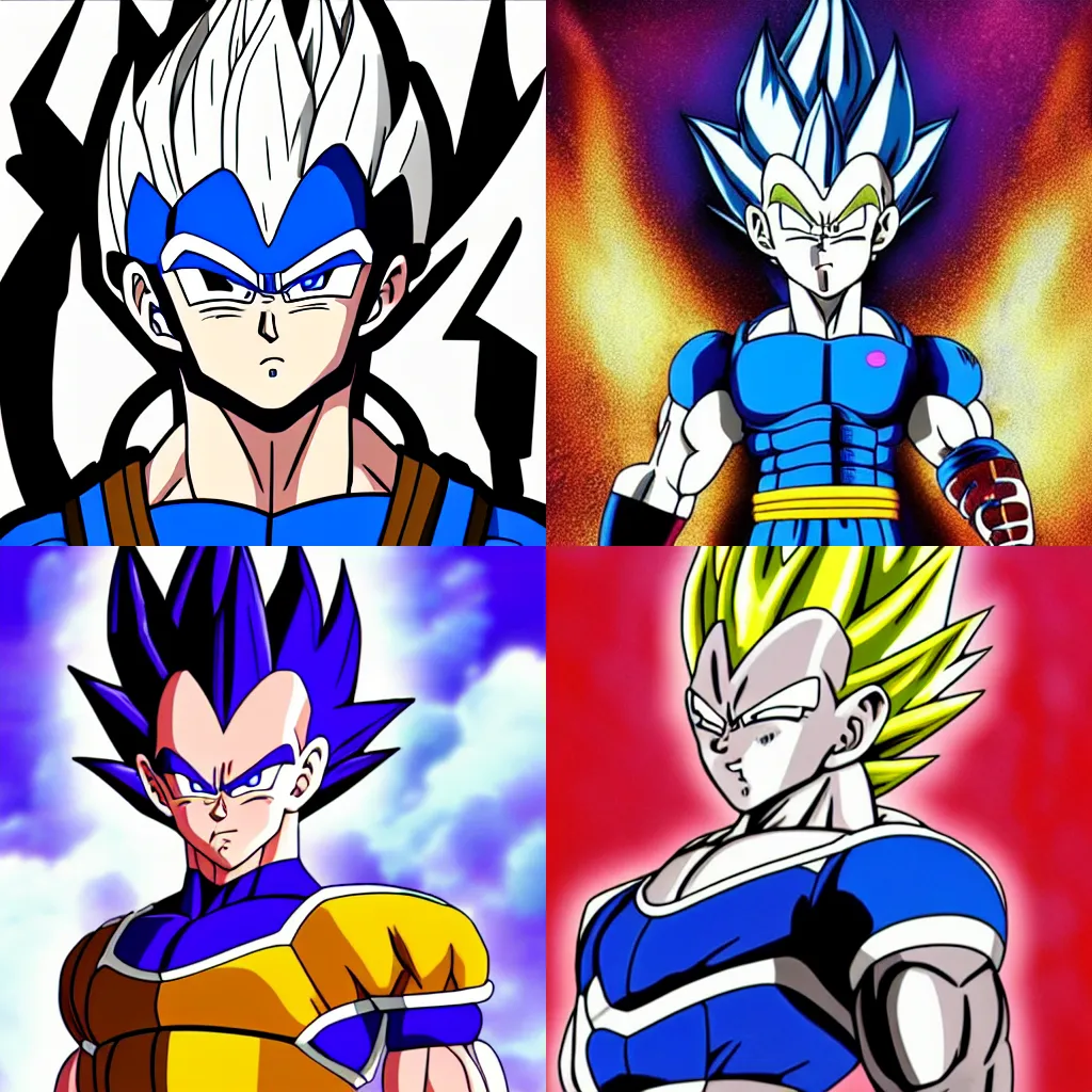 Prompt: vegeta profile picture