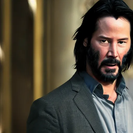 Prompt: Keanu Reeves as wolverine 4K quality