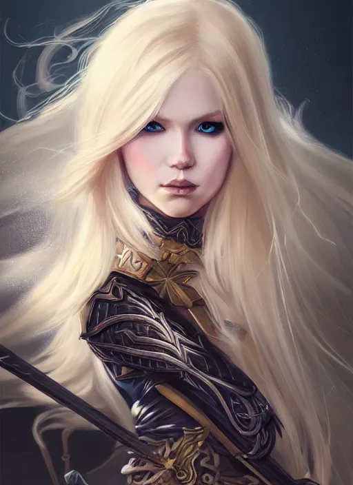 Image similar to blonde combat fairy venizian era, dark fantasy, extremely detailed, sharp focus, portrait, smooth, digital illustration, by rossdraws, frank franzzeta