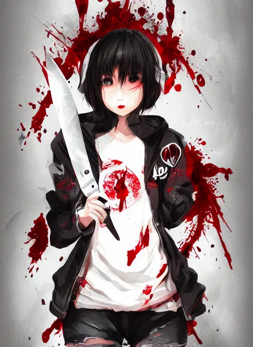 anime killer girl drawings