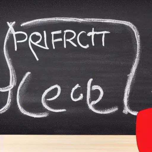 Image similar to youtube mascot writing on blackboard a formula for the perfect YouTube video