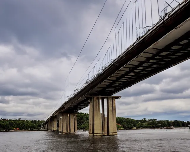 Prompt: high rise bridge