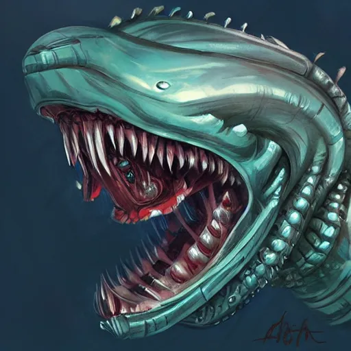 Image similar to alien leviathan concept art trending on artstation,