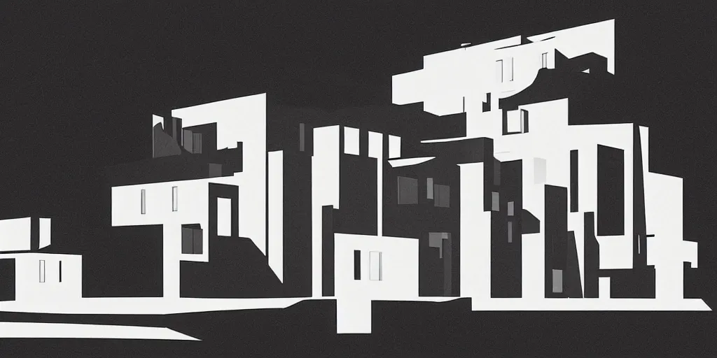 Image similar to habitat'6 7 by kenton nelson, vector art, minimalism,