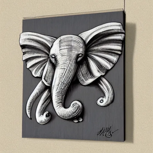 Image similar to angel elephant