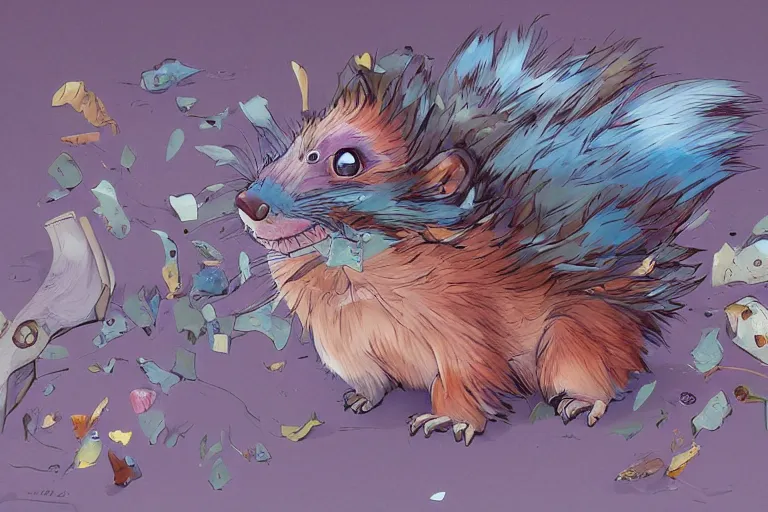 Prompt: maximalist realistic rodent, trending on pixiv fanbox, painted by makoto shinkai takashi takeuchi studio ghibli, akihiko yoshida, yoshitaka amano, wangechi mutu, clean cel shaded vector art. shutterstock. behance hd by lois van baarle, artgerm, helen huang, rossdraws, illustration