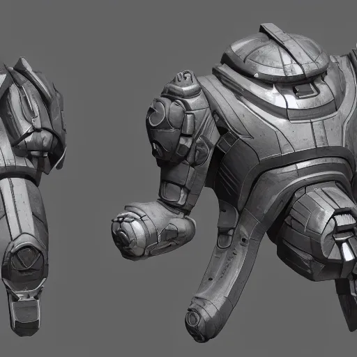 Image similar to hard surface, kitbashing component, based on realistic low poly convex shape, symmetric, unreal engine