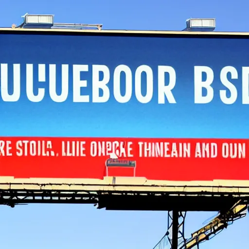 Image similar to billboard warning of nuclear fallout